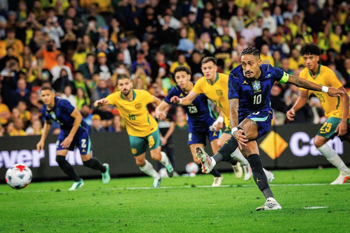Brasil le ganó 4 a 2 a Australia en Brisbane con el ingreso de Endrick como punto de inflexión