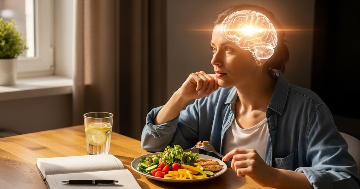 La psicóloga que le pide al diván que mire también el plato de comida