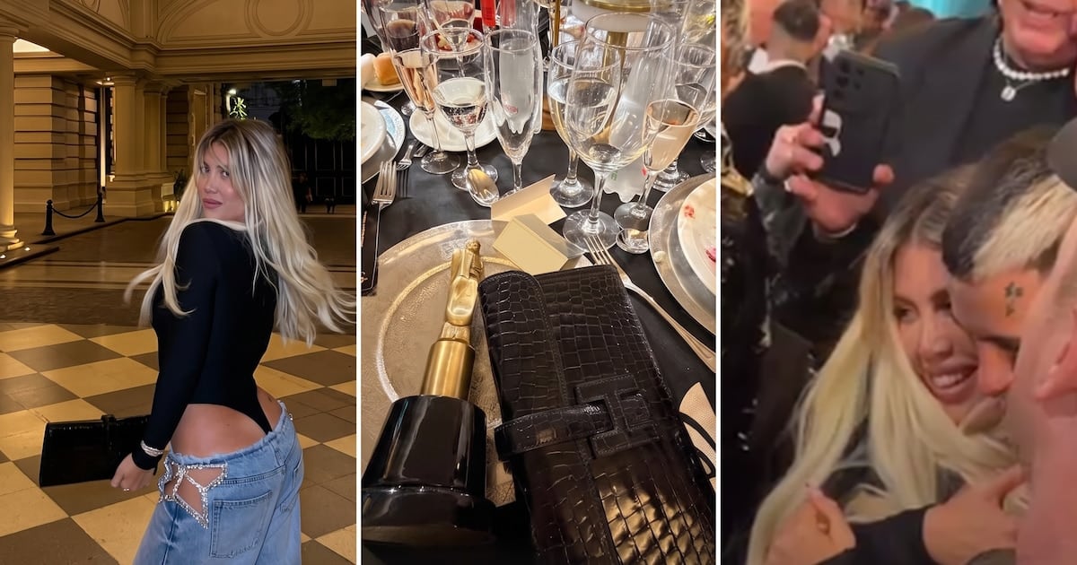 Wanda Nara se subió al escenario del Tango Porteño y volvió a casa con un Martín Fierro de la Música bajo el brazo