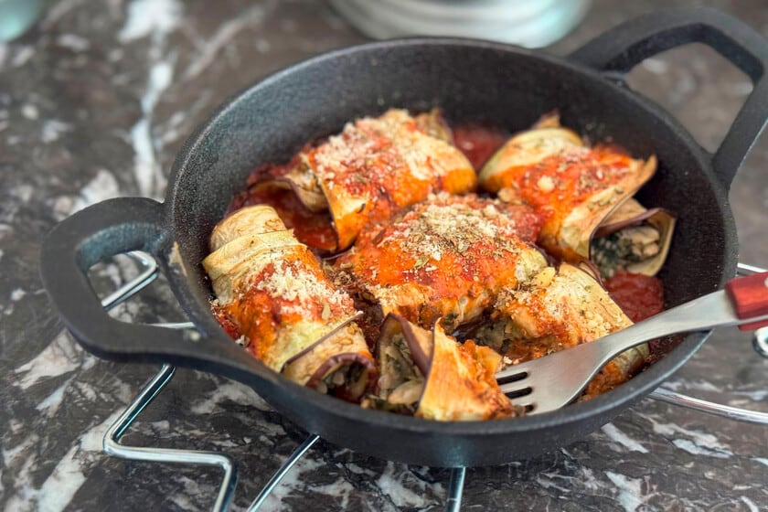 Berenjenas que abrazan: rollitos rellenos al horno, una receta que ahorra tiempo y suma liviandad