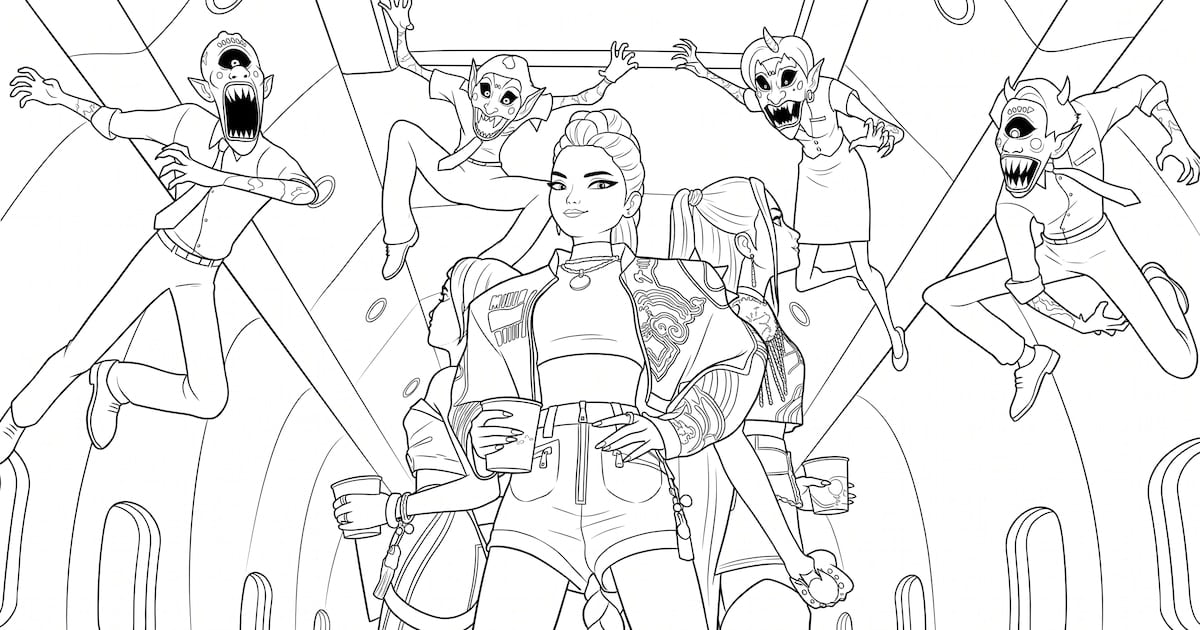 Gemini permite crear láminas para colorear de animación k-pop sin pagar ni saber diseño